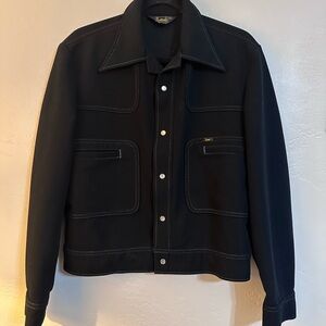 Vintage 90s Levi's Men's Black Jacket